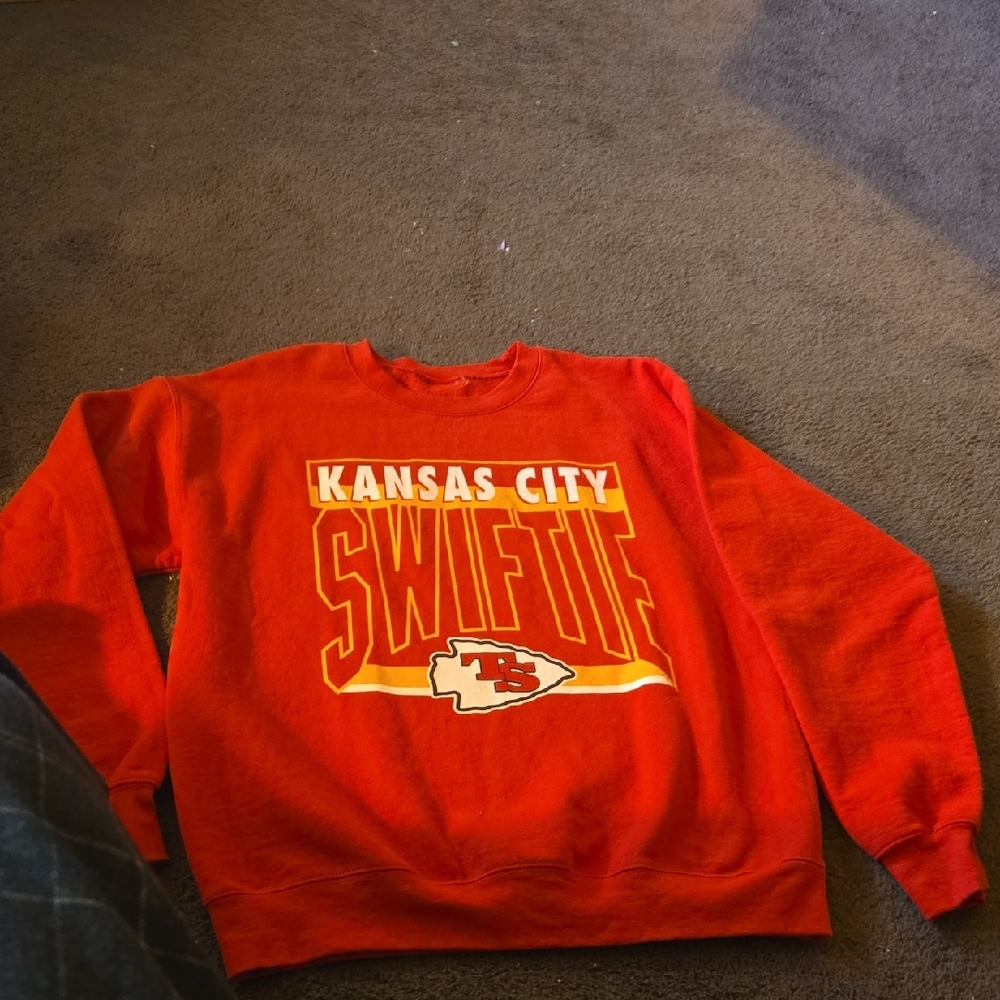 Taylor Swift "Swiftie" Kansas City Red Crewneck Sweatshirt